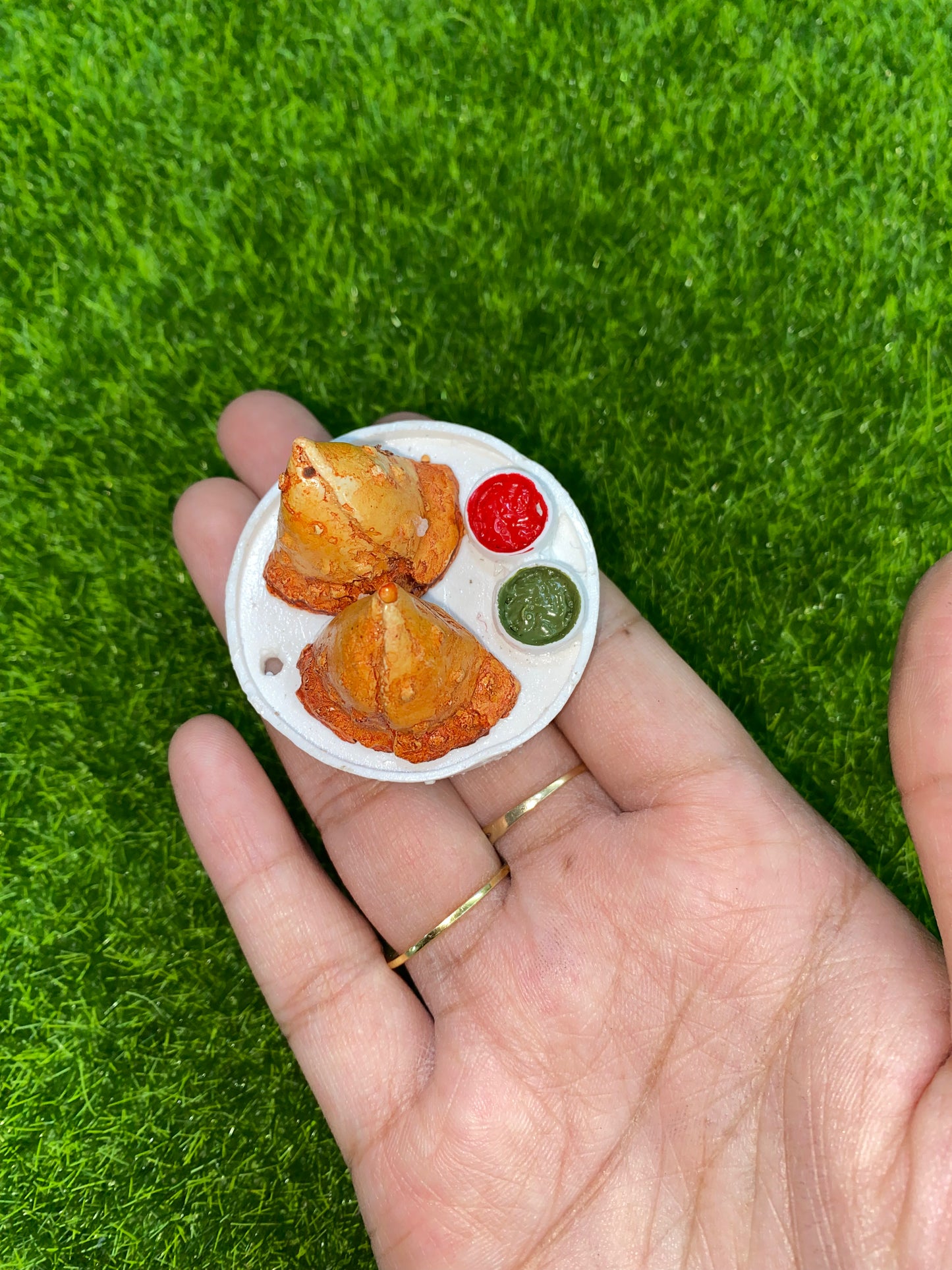 Samosa plate Fridge magnet