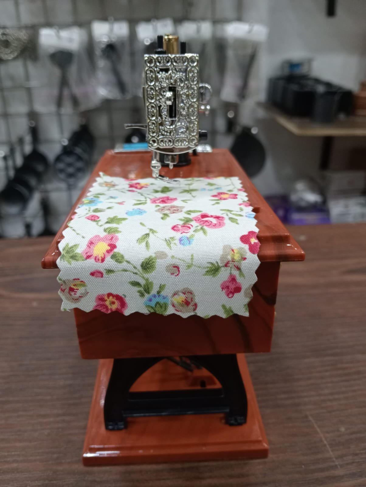 Sewing machine with music