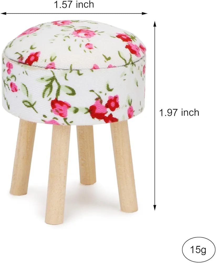 Wood Stool Floral Design